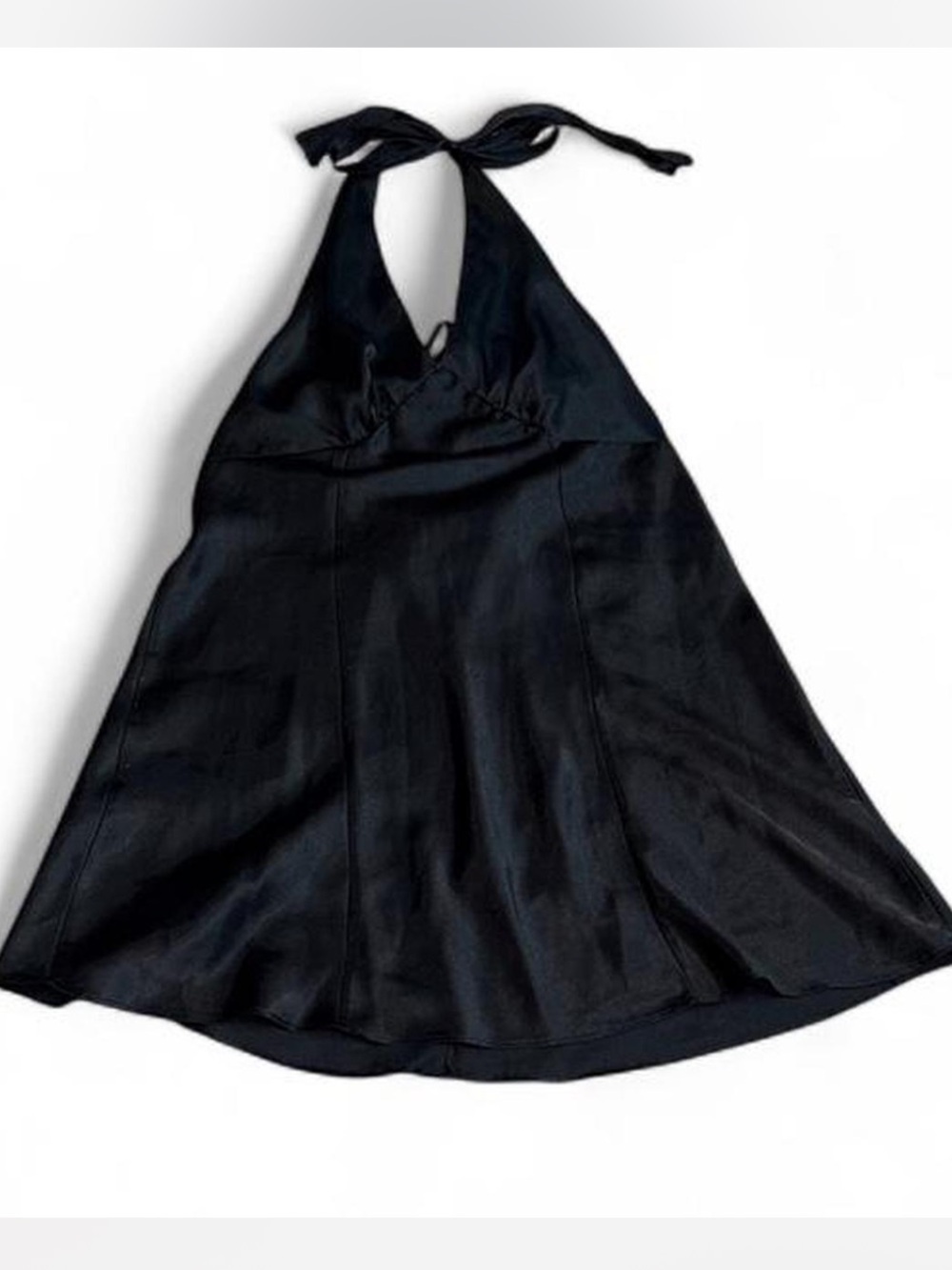 Frederick's of Hollywood Black Satin Dress